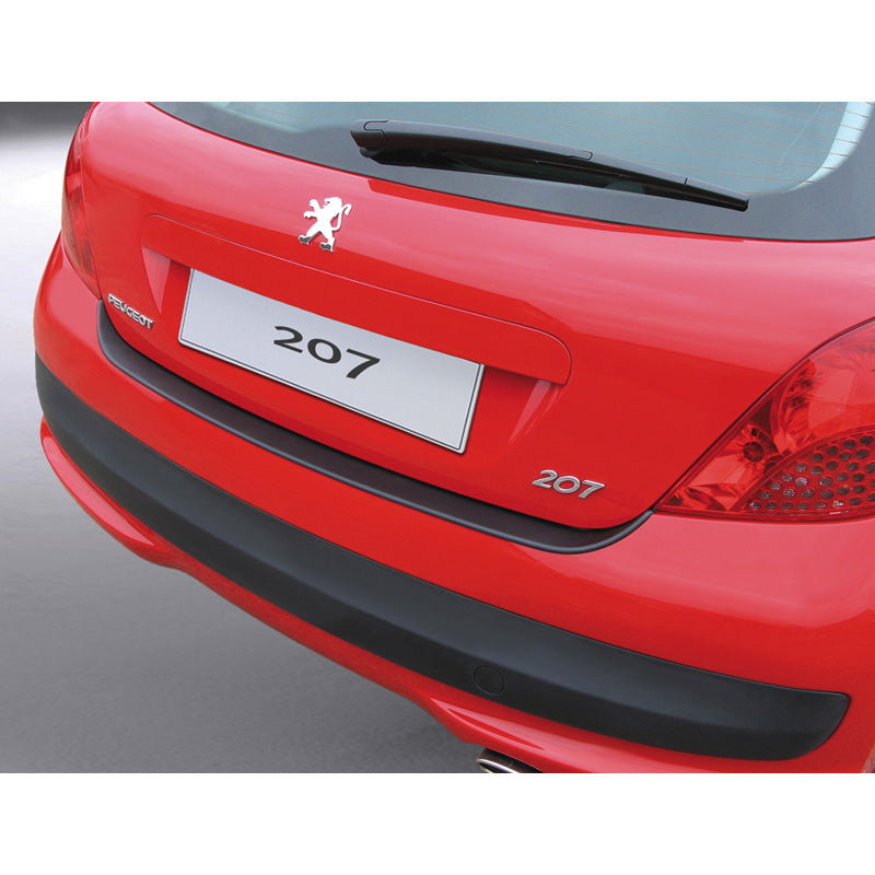 RGM, Bagkofangerbeskytter, ABS plastik, passer til Peugeot 207 HB 3 doors Black