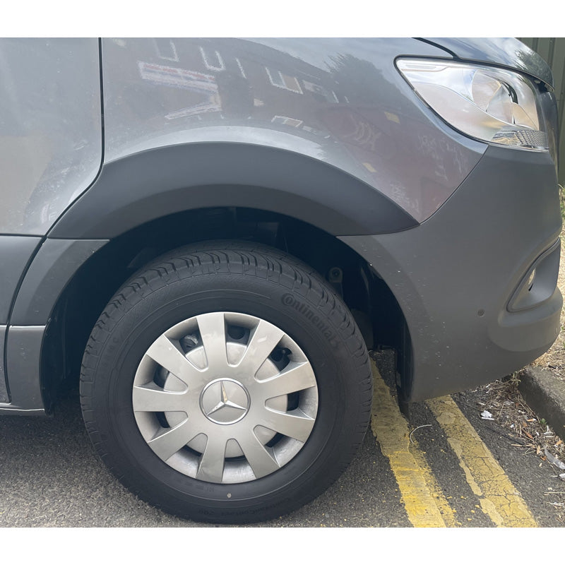 RGM, Set Wheel arch extensions, passer til Mercedes Sprinter 2018- (Short & Long wheel base) - Black