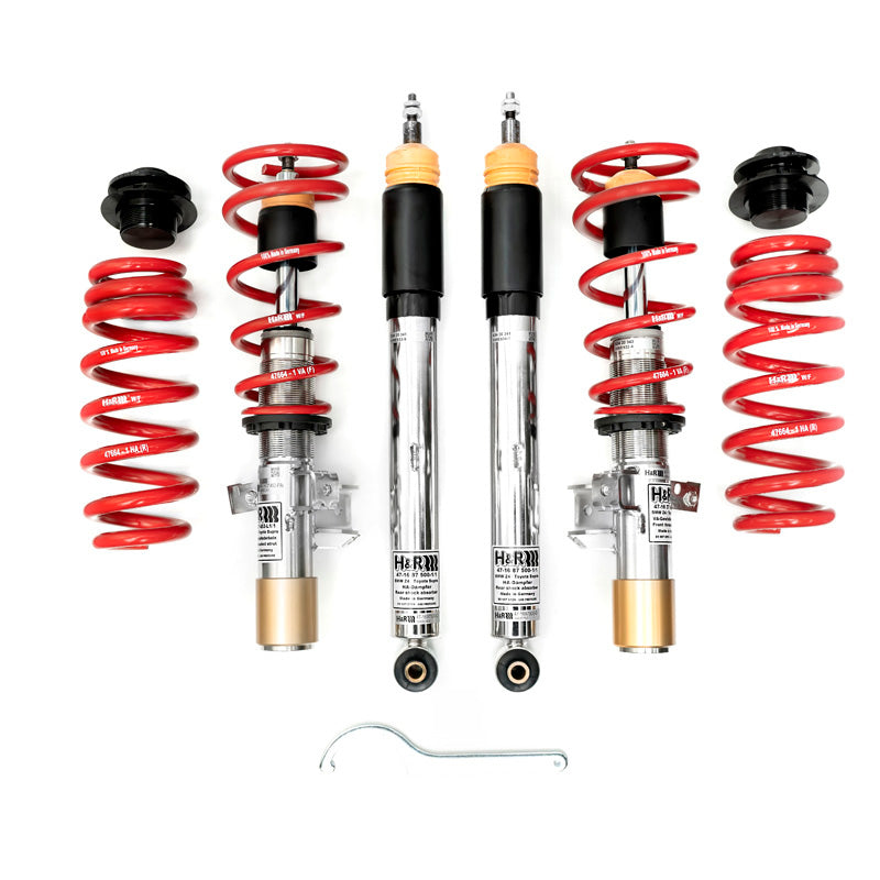 H&R, Twin-Tube Coil Over Kit Version 1, passer til Volkswagen Polo VI GTI (AW) 2017- FA-Load up to 1000kg - excl. cancellation kit