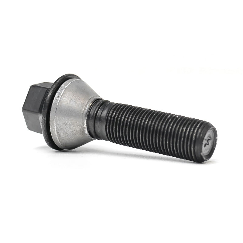 H&R, Wheel bolt Taper-Head with movable cone M14x1.25 - længde 46mm - Black (e.g., passer til BMW)