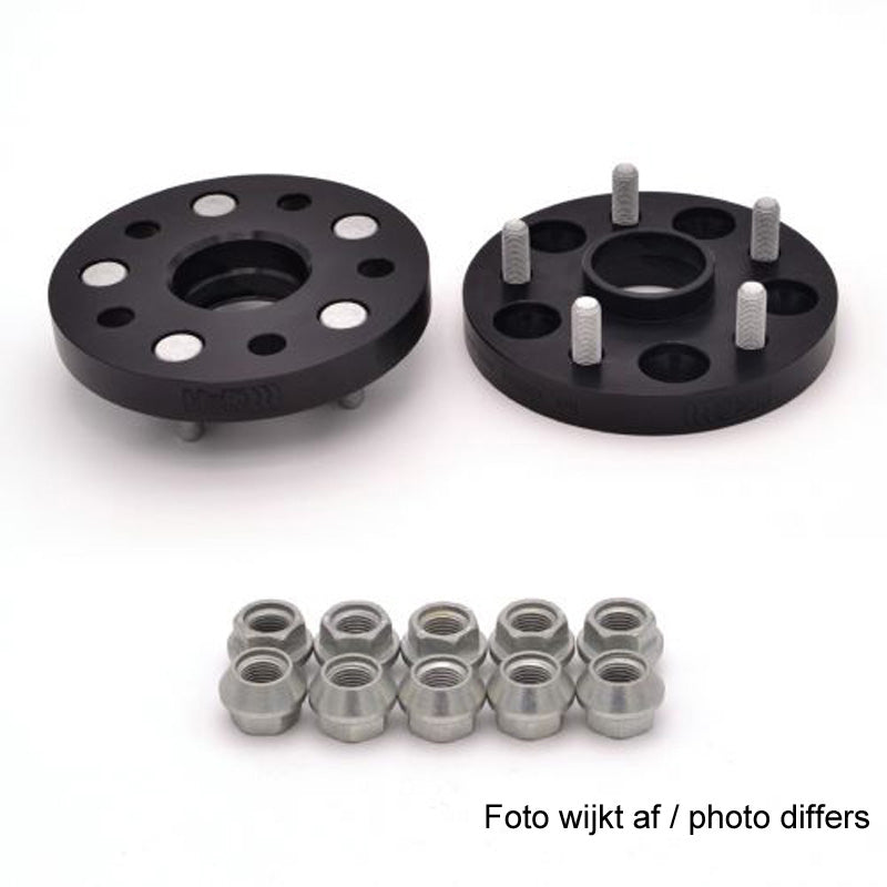 H&R, DRM-System Wheel spacer set 46mm Pr. Aksel - Hulafstand 5x130 - Hub 71,6mm - Bolt str. M14x1,5, passer til Porsche - Black