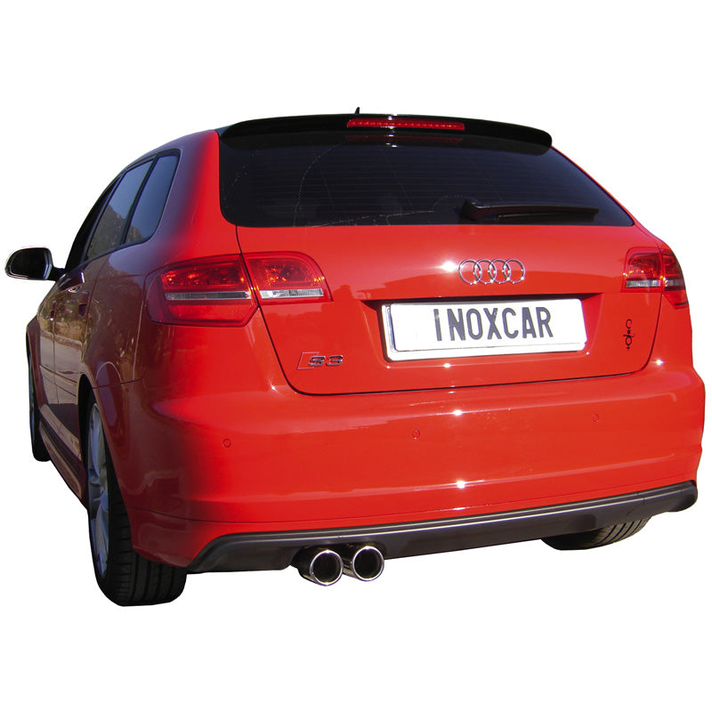 InoXcar, Sportsudstødning, passer til Audi S3 8P Sportback 2.0TFSi (265HP) 2008- 2x80mm