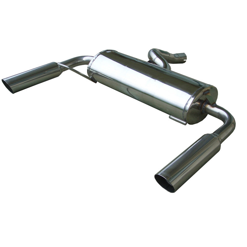 InoXcar, Dobbelt sportsudstødning, passer til Renault Clio III RS 2.0 16v (197HP) 2006-2009 Left/Right 80mm Racing