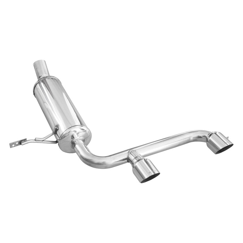 InoXcar, Sportsudstødning, passer til Renault Megane II 2.0 16V RS Turbo 225hp 2004- Ø 60 Central 2x80mm Racing