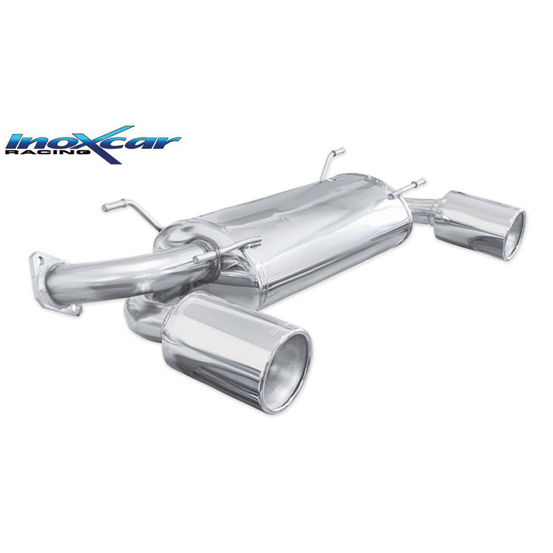 InoXcar, Dobbelt sportsudstødning, passer til Subaru BRZ 2.0 (200hp) Facelift 2017- 1x120mm Mega