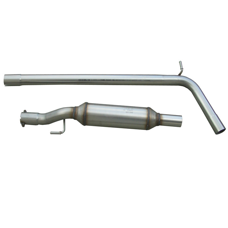 InoXcar, Mellem potte, passer til Audi A1 1.4TFSi Sport (185HP) 2011- Ø55mm