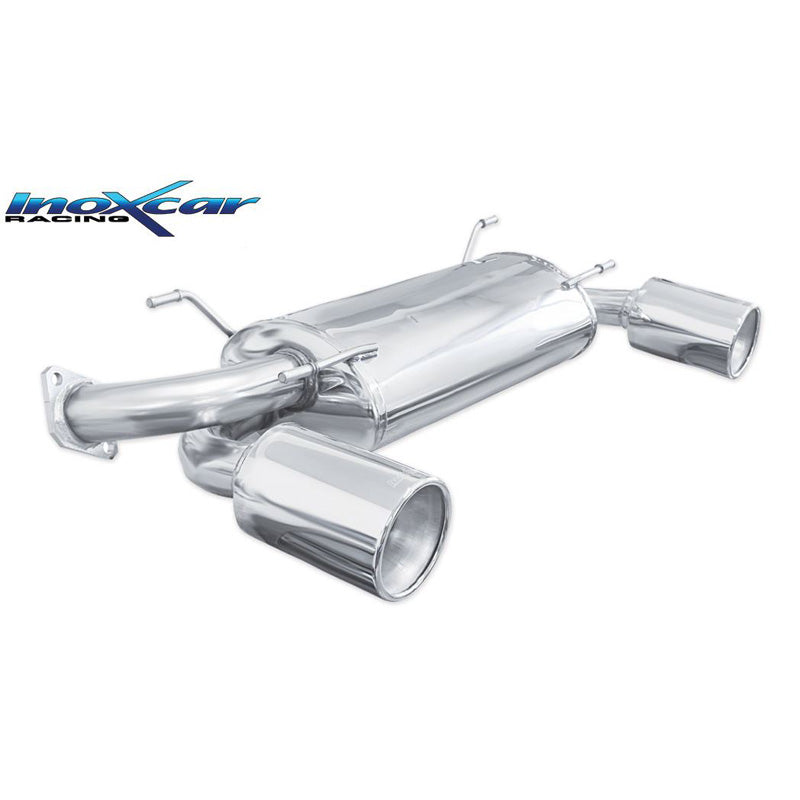 InoXcar, Dobbelt sportsudstødning, passer til Toyota GT86 2.0 (200hp) Facelift 2017- 1x120mm Mega