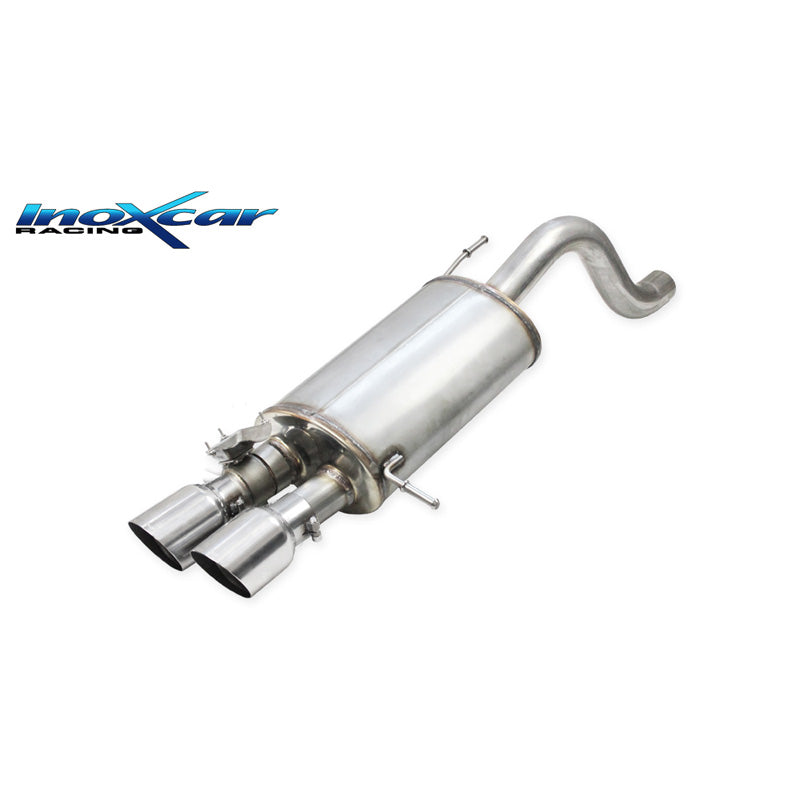 InoXcar, Sportsudstødning, passer til Hyundai i20 N 1.6 Turbo (204HP) 2020- 2x90mm Racing