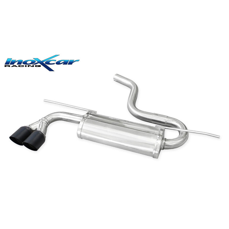 InoXcar, Dobbelt sportsudstødning, passer til Volkswagen Golf VII 2.0 GTD 184HP 2012- 2019 2x80mm Ceramic Black