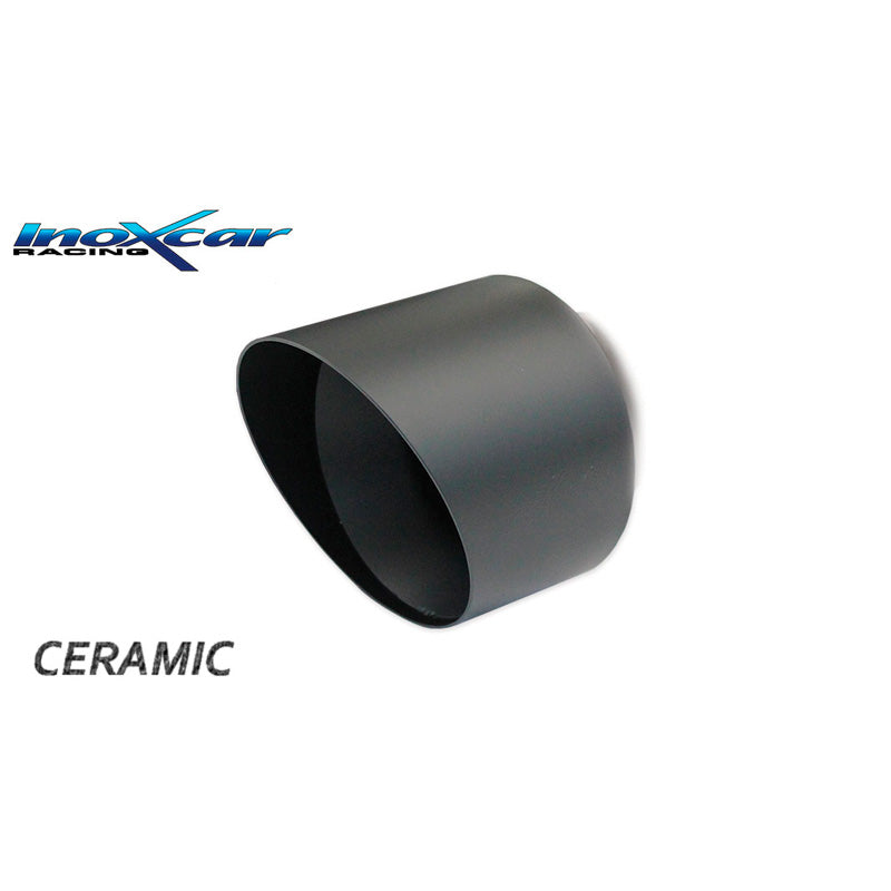 InoXcar, Sportsudstødning, passer til Volkswagen Golf VII 1.6 TDI 105hp 2015- 1x100mm Ceramic Black