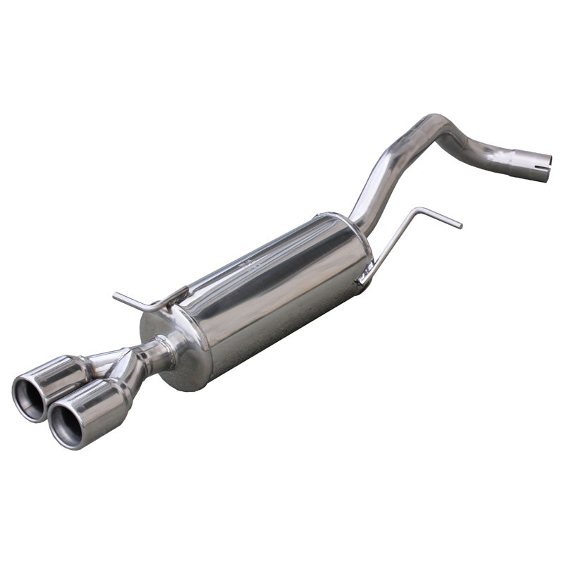 InoXcar, Sportsudstødning, passer til Volkswagen Polo 6R GTi 1.4 16v TSi (180HP) 2010- 2x80mm (Ø55mm)