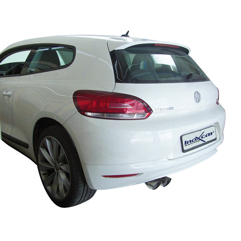 InoXcar, Sportsudstødning, passer til Volkswagen Scirocco 1.4 TSi (122HP) 2008- 2x80mm Racing