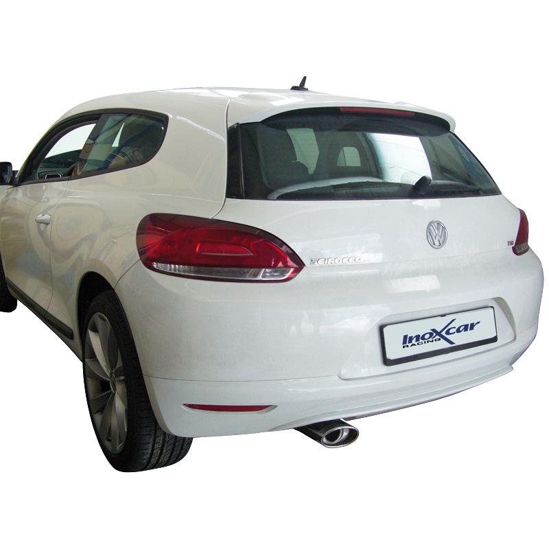 InoXcar, Sportsudstødning, passer til Volkswagen Scirocco 1.4 TSi (122HP) 2008- 120x80 Oblique