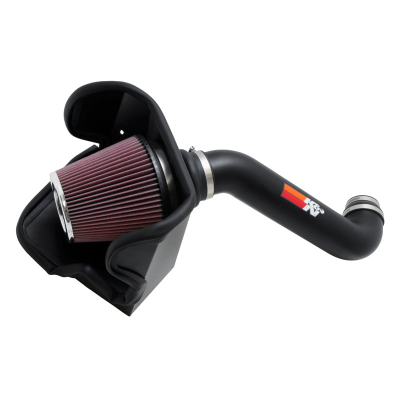K&N High Performance Air Intake Kit suitable for Jeep Liberty & Dodge Nitro 3.7L V6 2010-2012 - Textured Black (77-1562KTK)