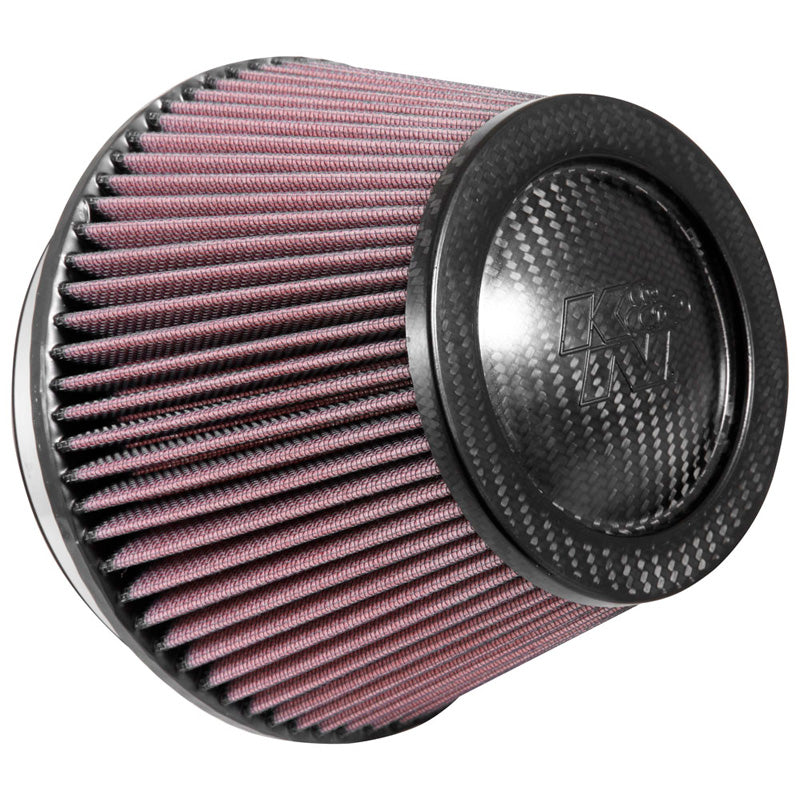 K&N Universal Air Filter - Carbon Fiber Top - 152mm flange, 190mm base, 130mm top, 127mm height (RP-2960)