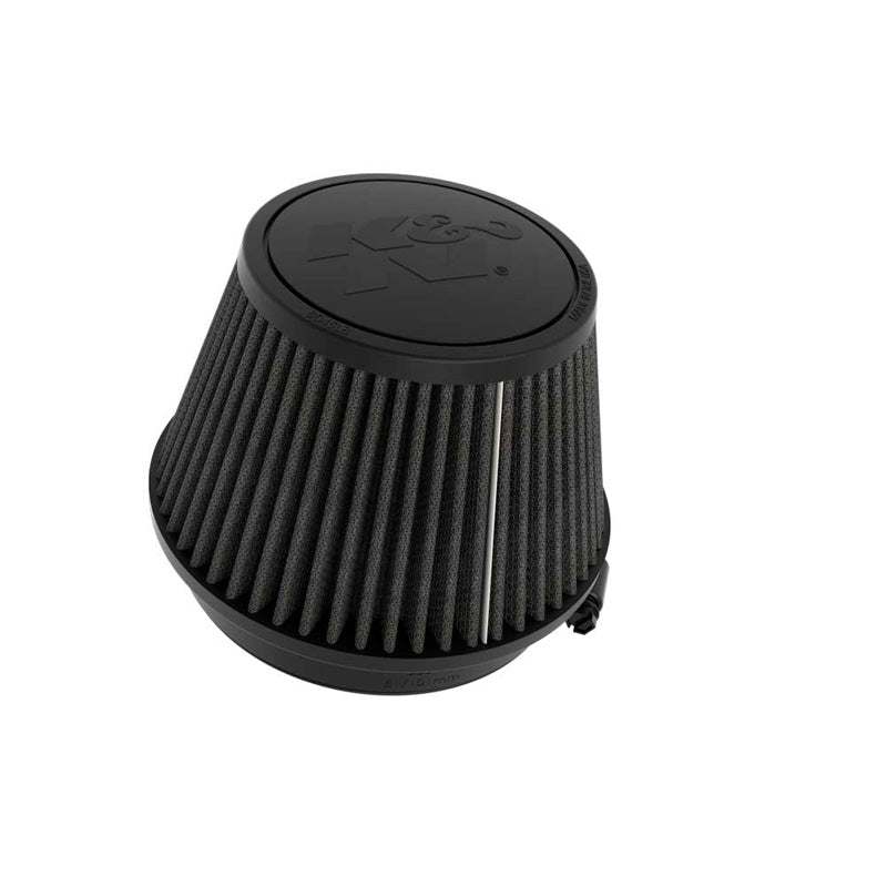 K&N Black Universal Dryflow Conical Air Filter 127mm flange, 165mm base, 114mm top, 102mm height (RU-3120HBK)