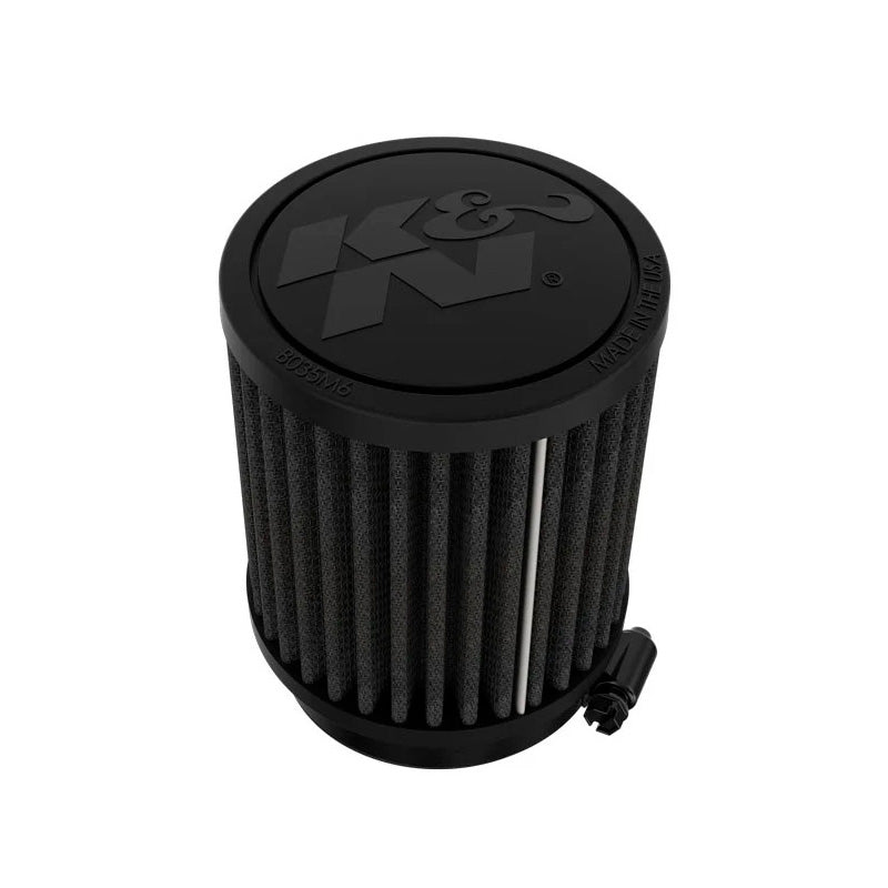 K&N Black Universal Dryflow Round Air Filter 64mm flange, 89mm outside diameter, 102mm height (RU-3125HBK)