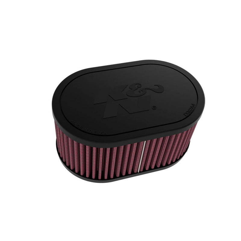 K&N Universal Oval Air Filter 54mm dual flange, 159mm x 102mm outside diameter, 76mm height (RU-3510)
