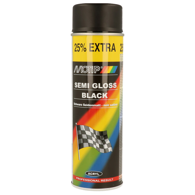 Motip, Rallye Lacquer - Black satin gloss - 500ml