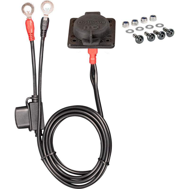 OptiMate, PORT O-97P12, MagCode Clip Panel Mount, Magnetisk batteriopladerforbindelse, 12V