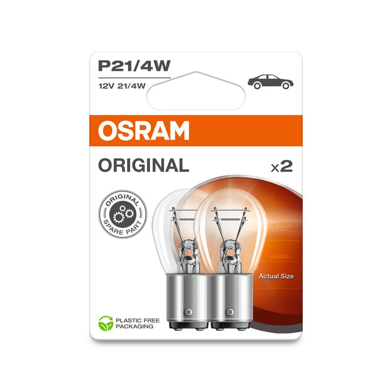 Osram Original Halogen bulbs - BAZ15D - 12V/21-4W - set of 2 pieces