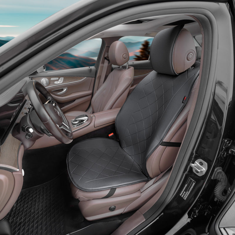 otoM, Universal Sædebetræk - Sort Læder - Front - 1 Del