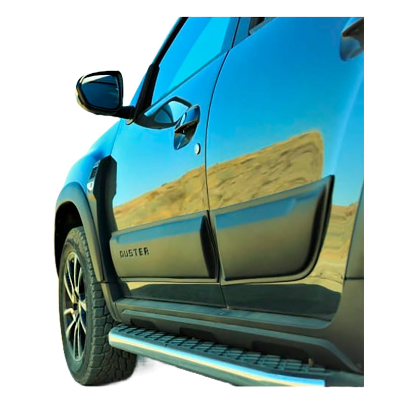 OneWay, Sidekarmbeskyttelse i mat sort, Passer til Dacia Duster II 2018-2024, 4 stk sæt