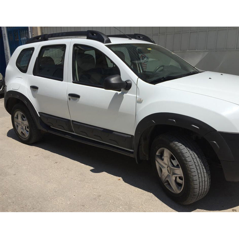 OneWay, Side body moulding, uden logo, Mat Sort, Passer til Dacia Duster I 2010-2017 – 4 dele