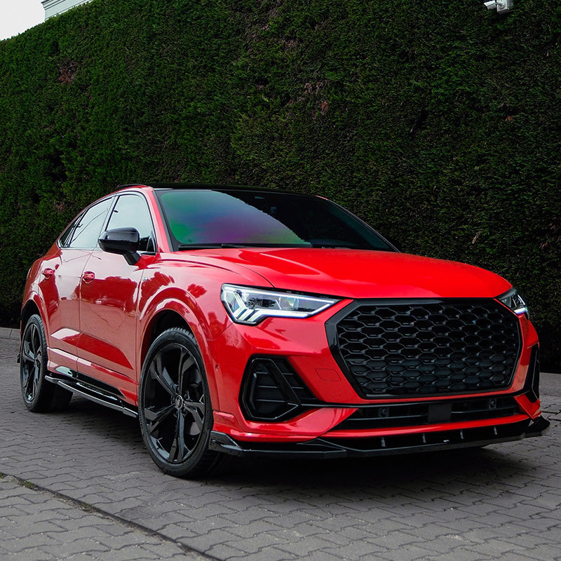 OneWay, Komplet bodykit, Blank sort, passer til Audi Q3 (F3N) Sportback S-Line (2019-2025)