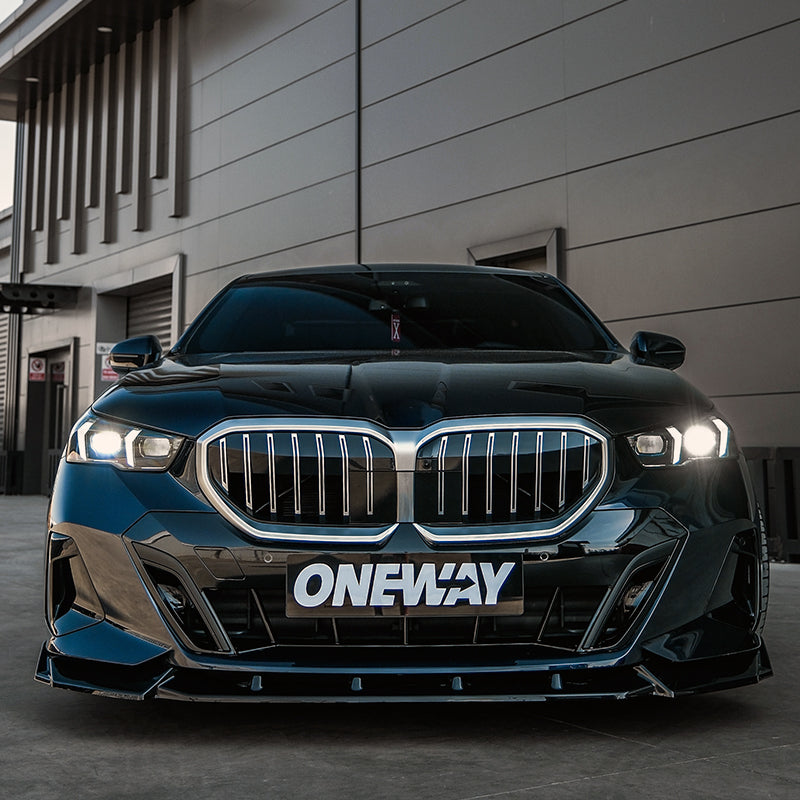 OneWay, Komplet bodykit, Gloss sort, passer til BMW 5-Serie G60 Sedan M-Pack (2023- inkl. i5)