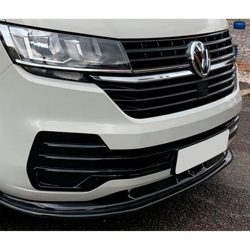 OneWay, Frontspoiler, Glanssort, Passer til Volkswagen Transporter T6.1 (2020-2022)