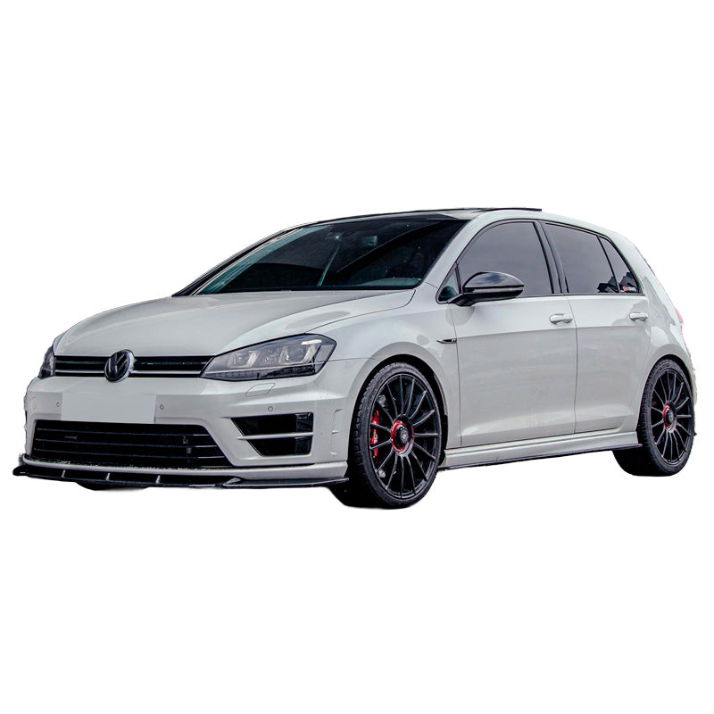 OneWay, Frontspoiler i glanssort, Passer til Volkswagen Golf VII HB/Variant R/R Line 2013-2016, Version 2