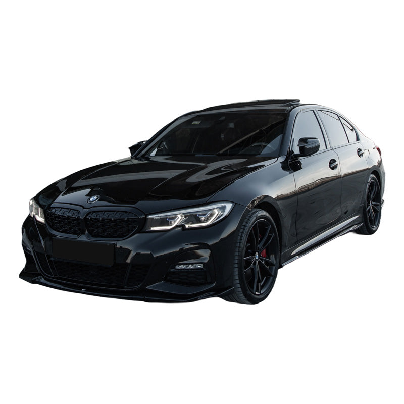 OneWay, Frontspoiler, Glanssort, Passer til BMW 3-Series G20/G21 M-Pack (2018-2022)