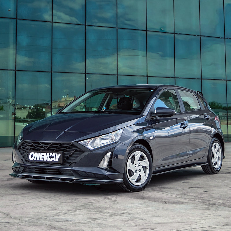 OneWay, Frontspoiler, Blank sort, passer til Hyundai i20 III (BC3) Facelift (2023-)