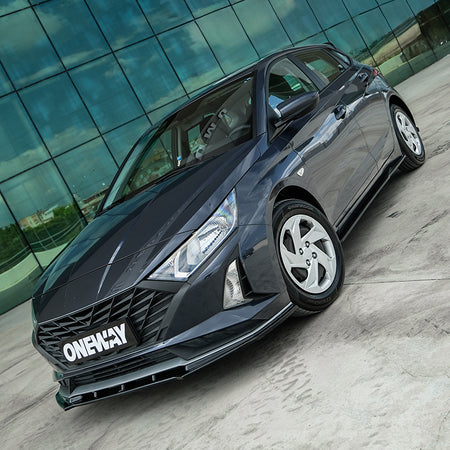 OneWay, Frontspoiler, Blank sort, passer til Hyundai i20 III (BC3) Facelift (2023-)