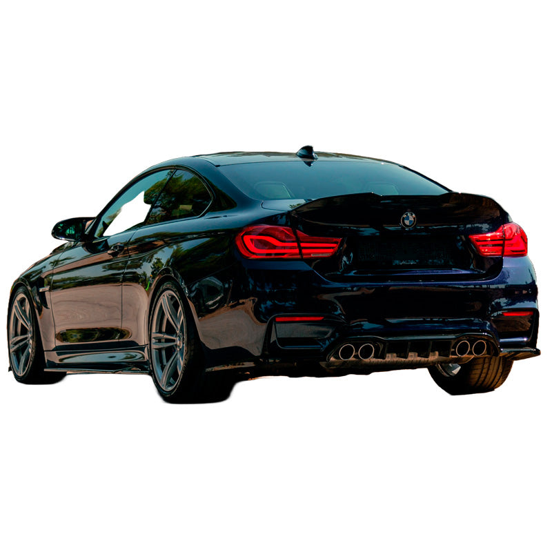 OneWay, Bagkofanger splittere, Højglans sort, Passer til BMW M4 F82 2014-2021, 'Sporty Design'