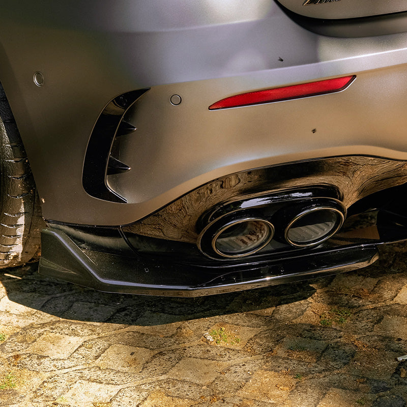 Oneway Rear Side Diffusors suitable for Mercedes A-Class (W177) A45 S Aero Pack 2019-2023 & FL 2023- - Gloss black