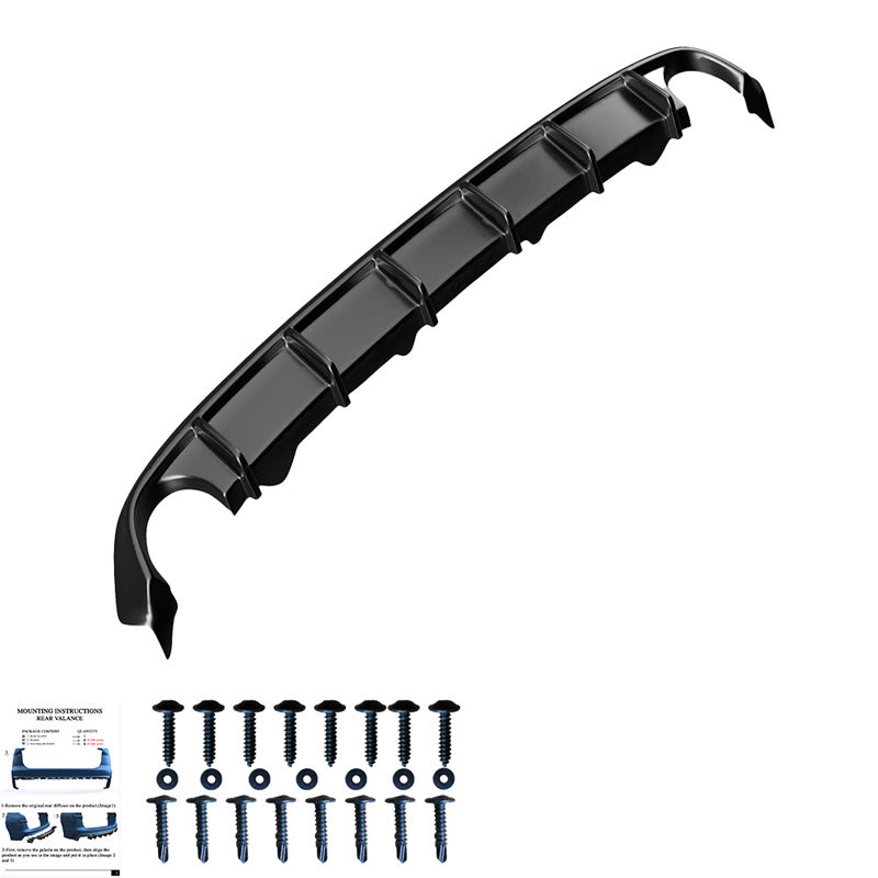 OneWay, Bagkofanger diffuser, Glossy sort, Passer til BMW 3-Serie G20/G21 2018-2022