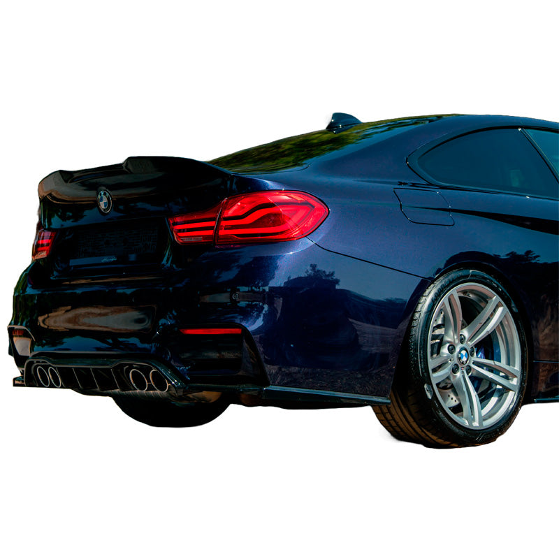 OneWay, Bagkofanger diffuser, Glossy sort, Passer til BMW M4 F82 (2014-2021)