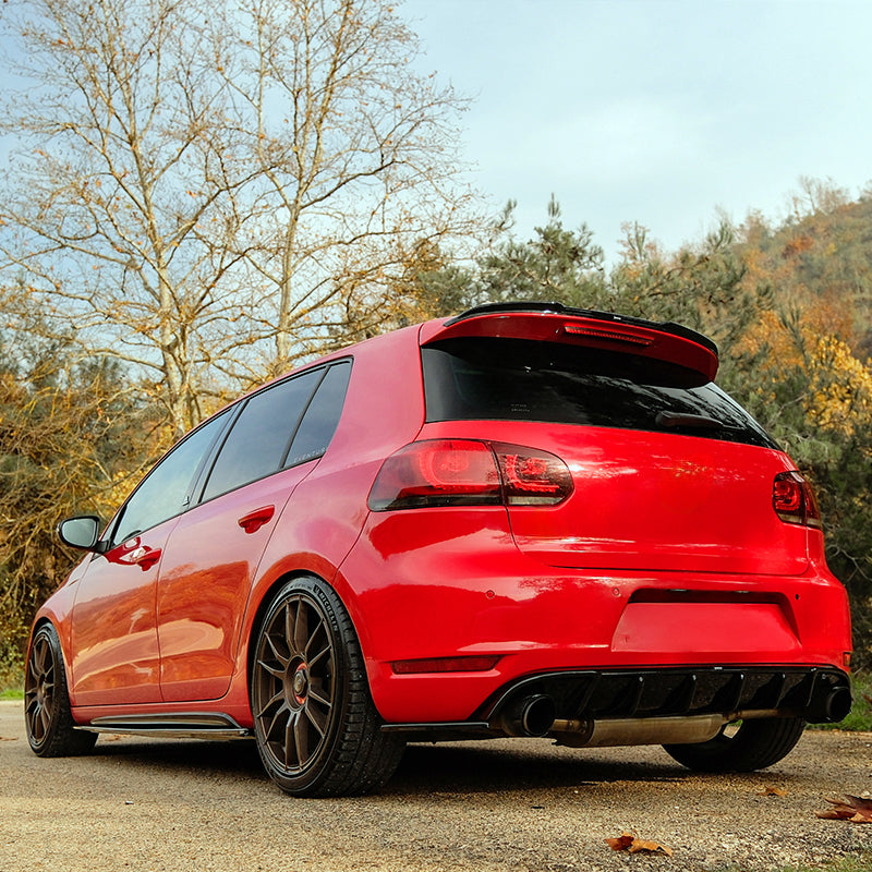 Oneway Rear Diffuser suitable for Volkswagen Golf VI GTi/GTD 2008-2012 - Gloss black