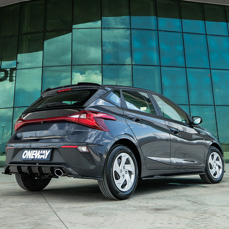 OneWay, Underlæbe, Blank sort, passer til Hyundai i20 III (BC3) Facelift (2023-)
