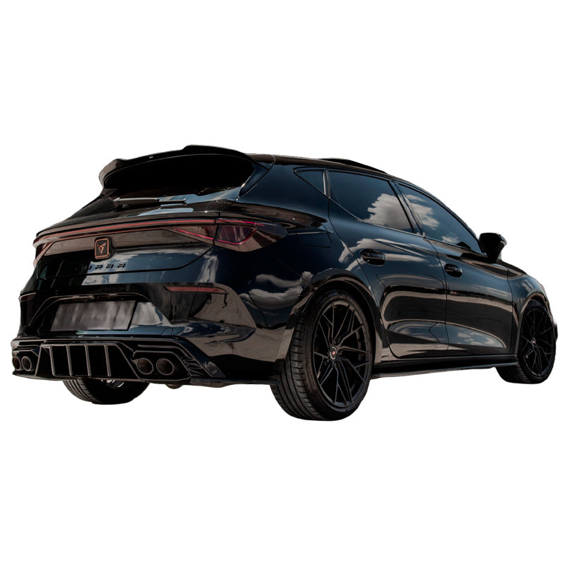 OneWay, Tagspoiler Cap, Glossy Black, Passer til Seat Leon IV HB FR & Cupra Leon HB 2020-