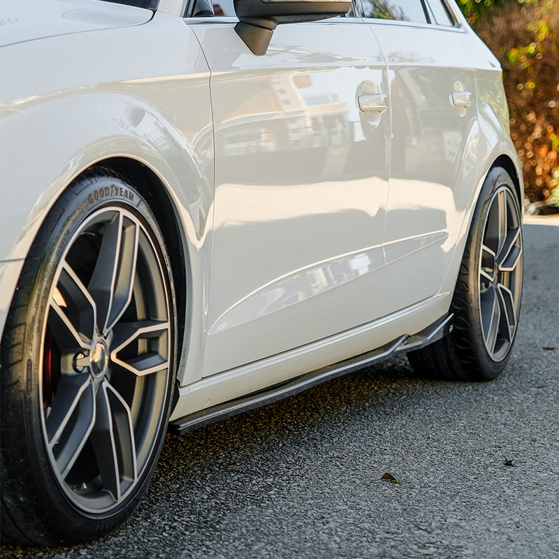 Oneway Set Side Skirts suitable for Audi A3 (8V) Sportback/Limousine 2012-2020 excl. S-Line/S3/RS3 - Gloss black