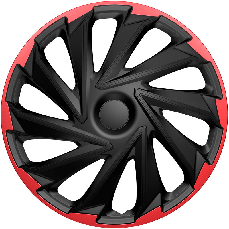 AutoStyle Set wheel covers Misano R 13-inch black/red