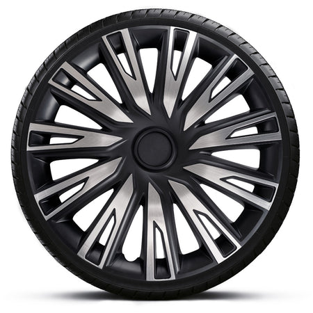 AutoStyle, Hjulkapsler, Copra alu/sort, 4 stk, 14-tommer