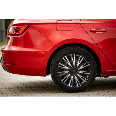 AutoStyle, Hjulkapsler, Copra alu/sort, 4 stk, 14-tommer