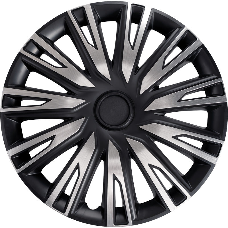 AutoStyle, Hjulkapselsæt 'Copra', Alu/Sort, 16-inch, Sæt af 4
