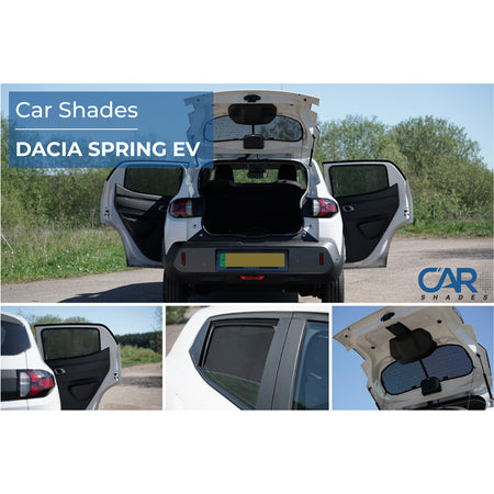 Car Shades, Solgardin, 4-styk, passer til Dacia Spring (EV) FL (2024-)