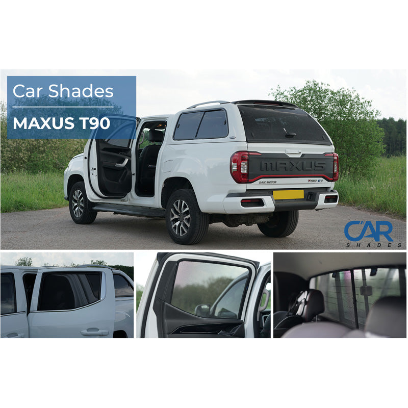 Car Shades, Solgardin, 4-dele, passer til Maxus ET90 Pickup (2022-)