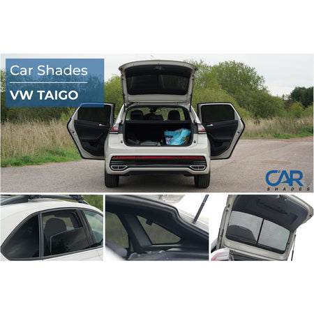 Car Shades, Solgardin, 6-stykker, passer til Volkswagen Taigo (CS1) 2021-